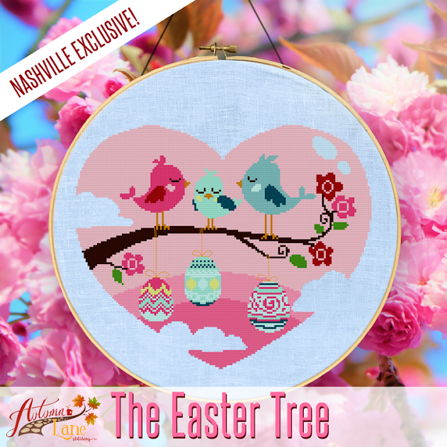 The Easter Tree - Autumn Lane Stitchery - Cross Stitch Pattern