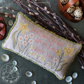 Language of Flowers: Spring - The Blue Flower - Cross Stitch Pattern