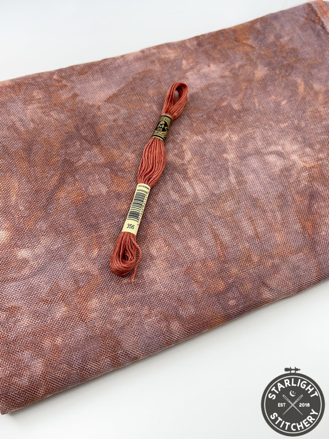 "Wolfman" Linen - Lapin Loops - Hand Dyed Cross Stitch Fabric