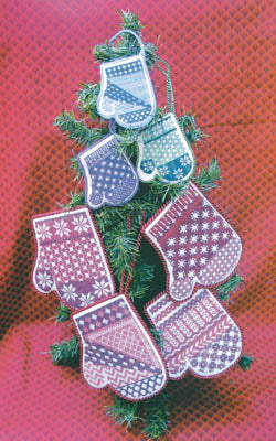 Mittens - The Workbasket - Cross Stitch Pattern