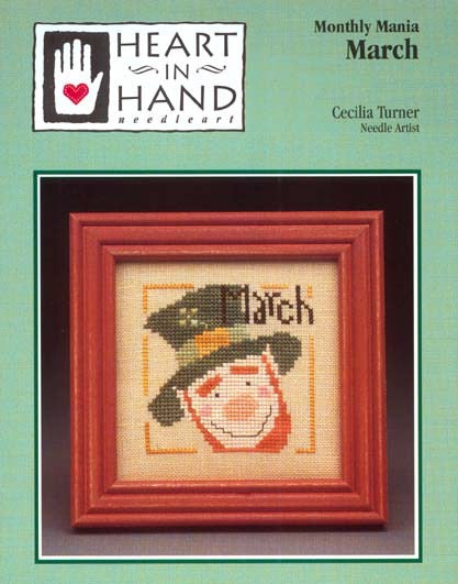 March (Monthly Mania #3) - Heart in Hand - Cross Stitch Pattern