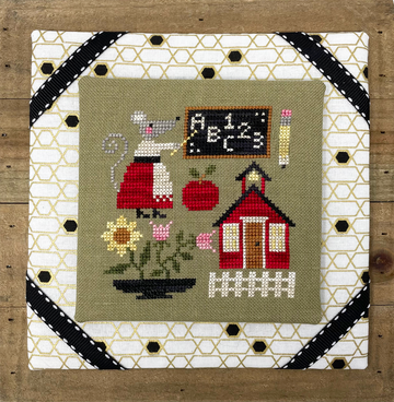 Mouse's Schoolhouse - Tiny Modernist - Cross Stitch Pattern