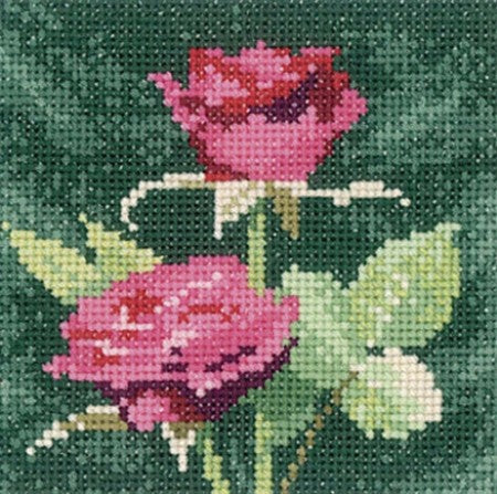 Mini Pink Roses - Heritage Crafts/Heritage Stitchcraft - Cross Stitch Pattern