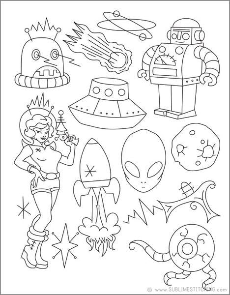 Spaced Out Small Pack - Sublime Stitching - Embroidery Pattern