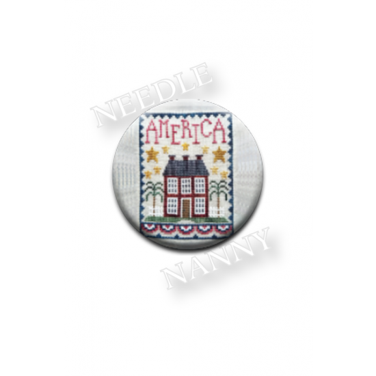 Waxing Moon Designs "Patriotic House" Needle Nanny