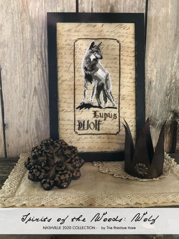 The Wolf (Spirit of the Woods) - The Primitive Hare - Cross Stitch Pattern