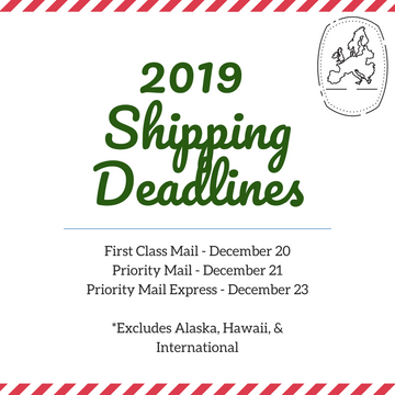 2019 USPS Shipping Deadlines
