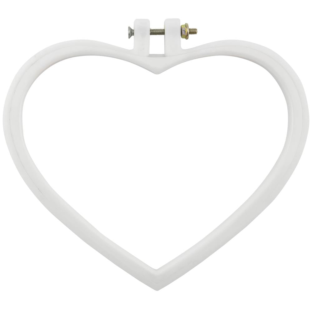 Anchor Heart Shaped Plastic Embroidery Hoop