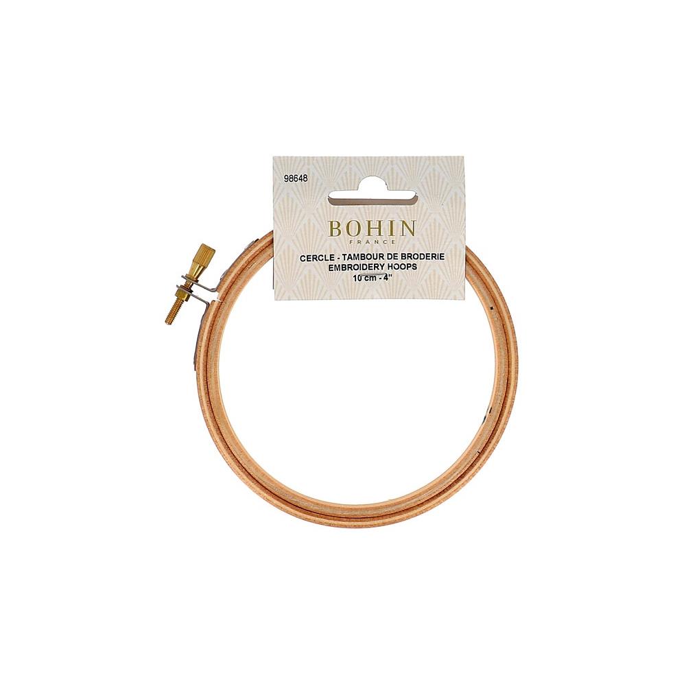 Bohin Agathis Wood Embroidery Hoop - 4 inch/10 cm