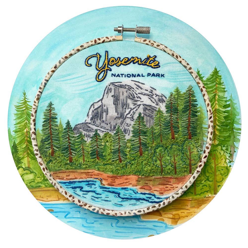 Yosemite National Park Hand Embroidery Craft Kit