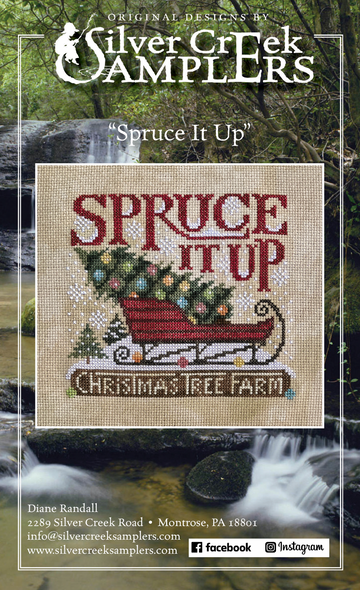 Spruce It Up - Silver Creek Samplers - Cross Stitch Pattern [Needlework Marketplace 2023 Exclusive]