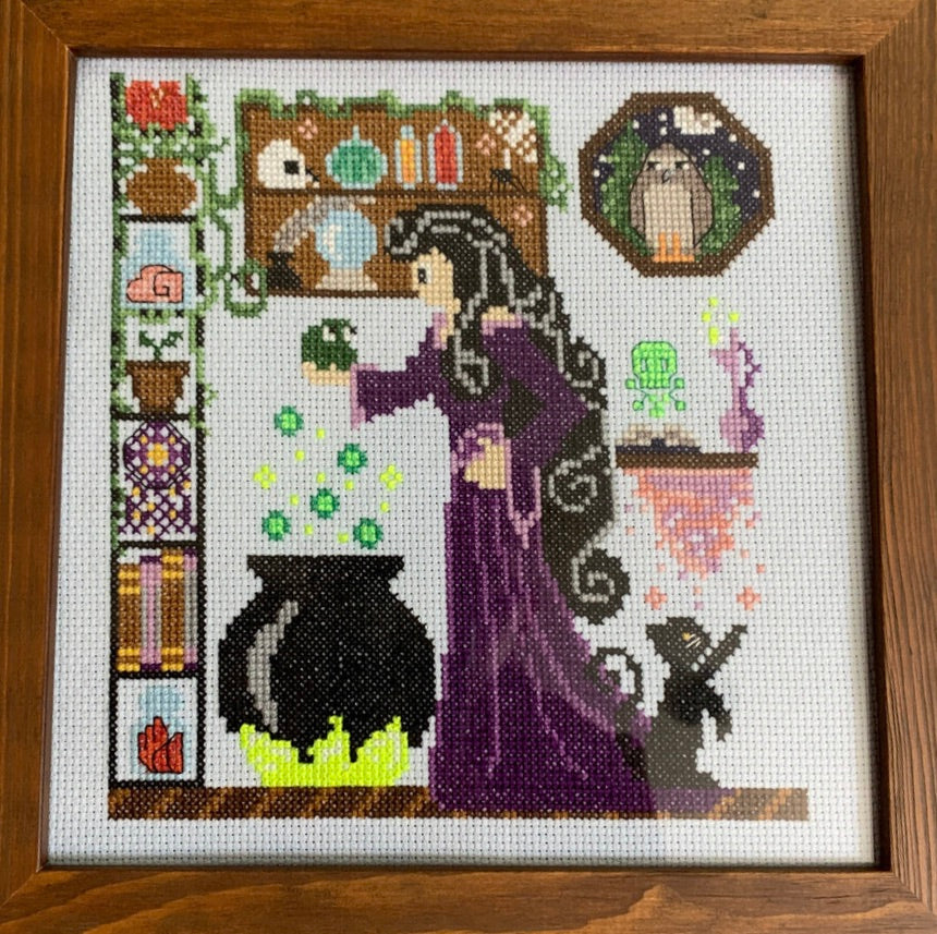 Frog Witch - World on a String by Dara - Cross Stitch Pattern