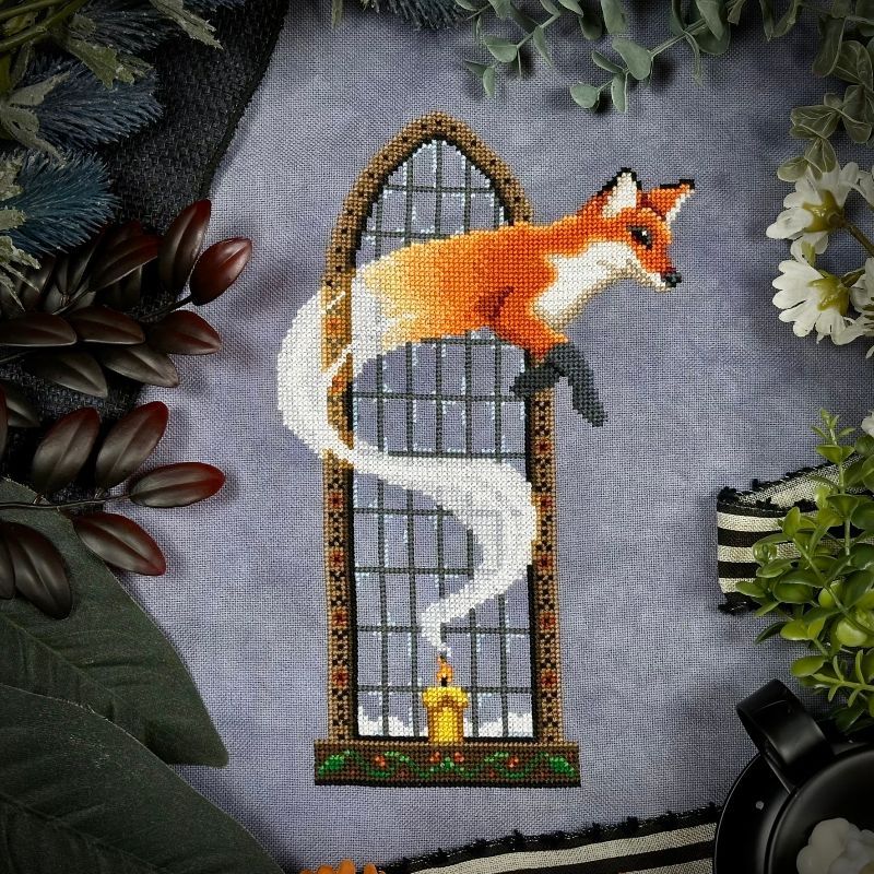 Candle Fox - The Stitch Crypt - Cross Stitch Pattern [Needlework Marketplace 2025]
