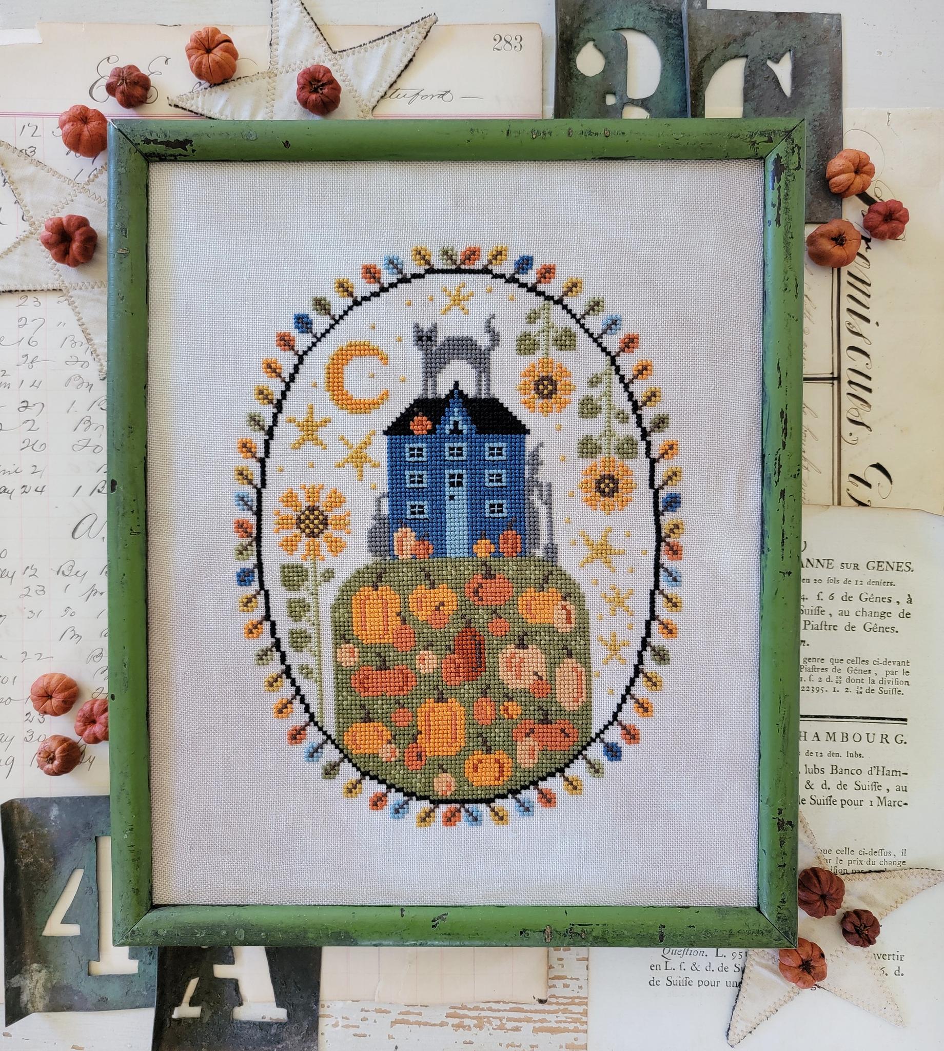 House on Pumpkin Hill - Hello from Liz Mathews - Cross Stitch Pattern [Needlework Marketplace 2025]