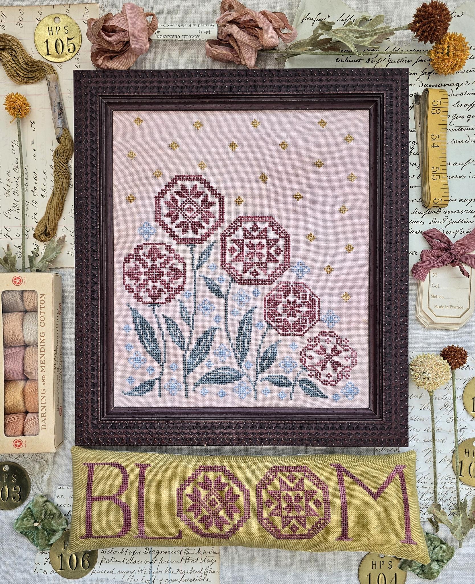 Blooming Quakers - Hello From Liz Mathews - Cross Stitch Pattern [Nashville 2026]