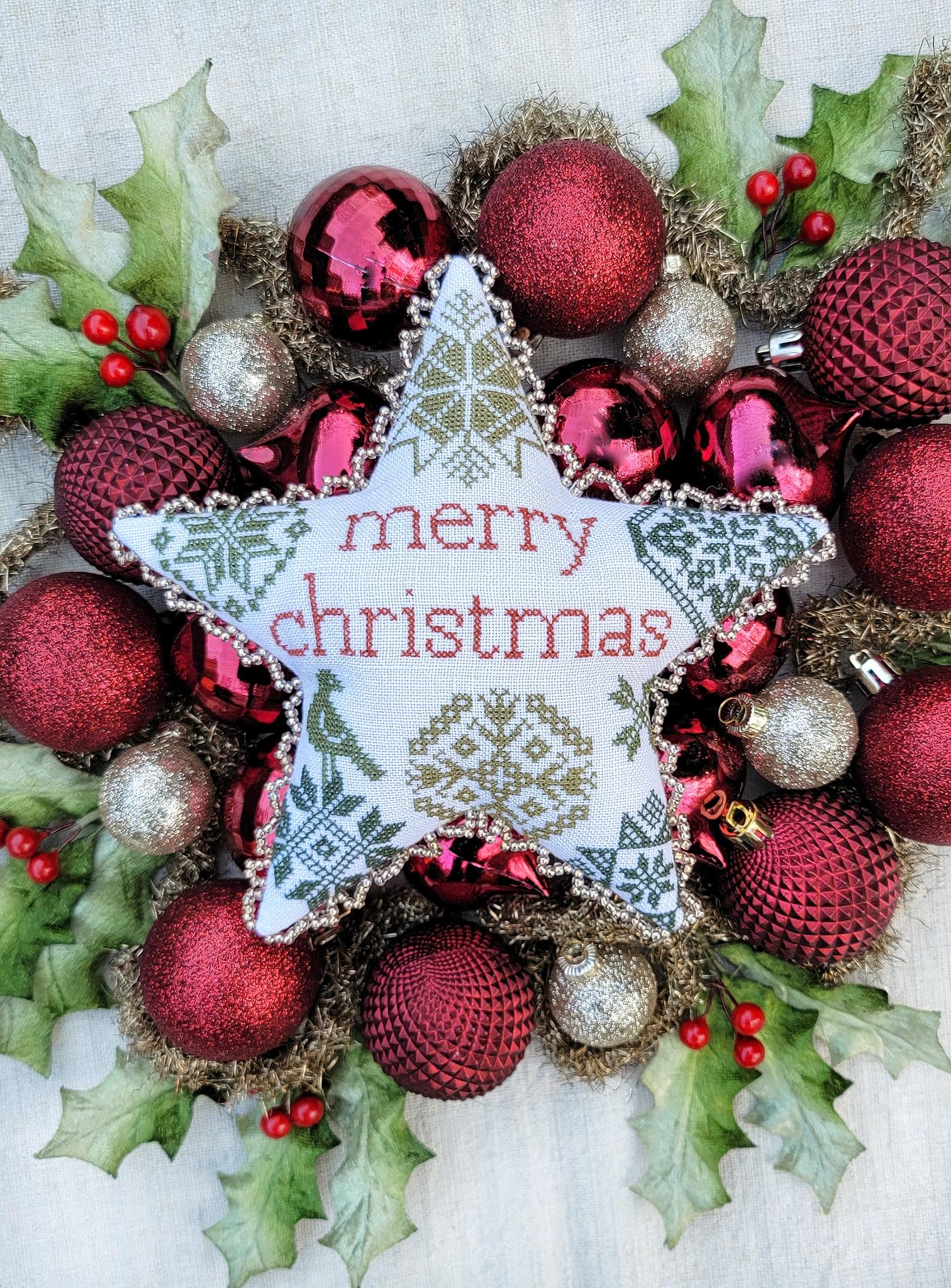 Quaker Christmas Star - Hello from Liz Mathews - Cross Stitch Pattern [Needlework Marketplace 2025]