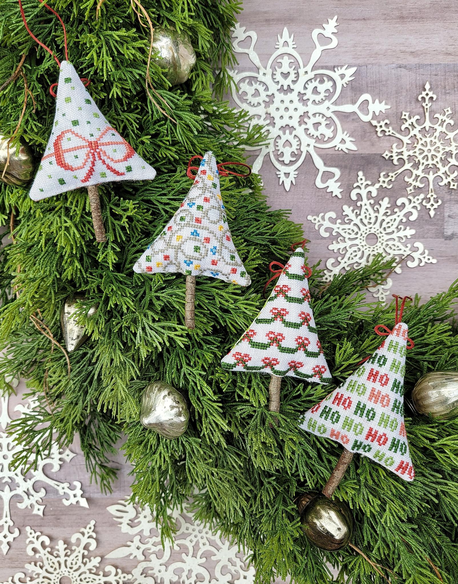 Festive Mini Trees - Hello from Liz Mathews - Cross Stitch Pattern [Needlework Marketplace 2025]