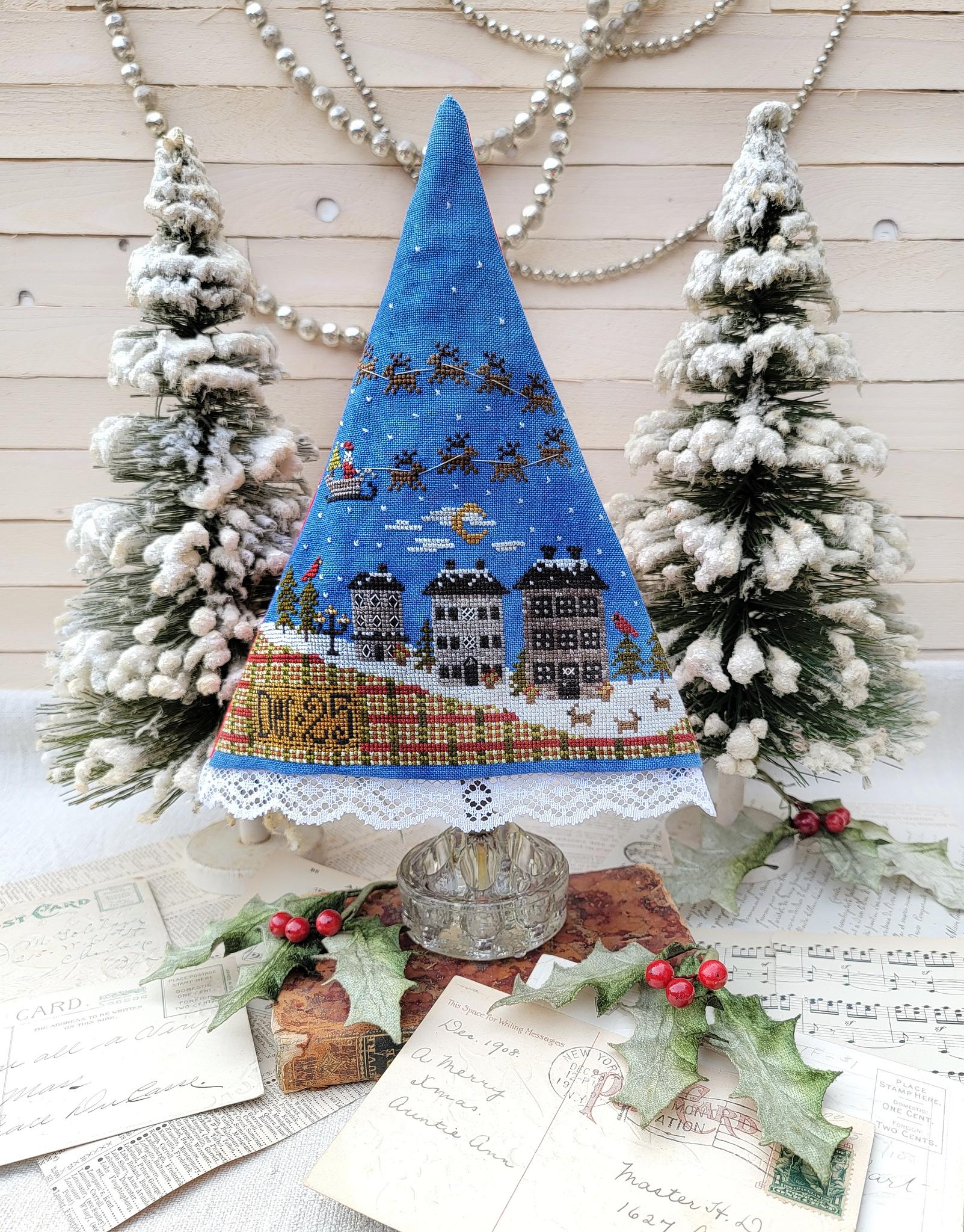 Santa's Night Tree - Hello from Liz Mathews - Cross Stitch Pattern [Needlework Marketplace 2025]