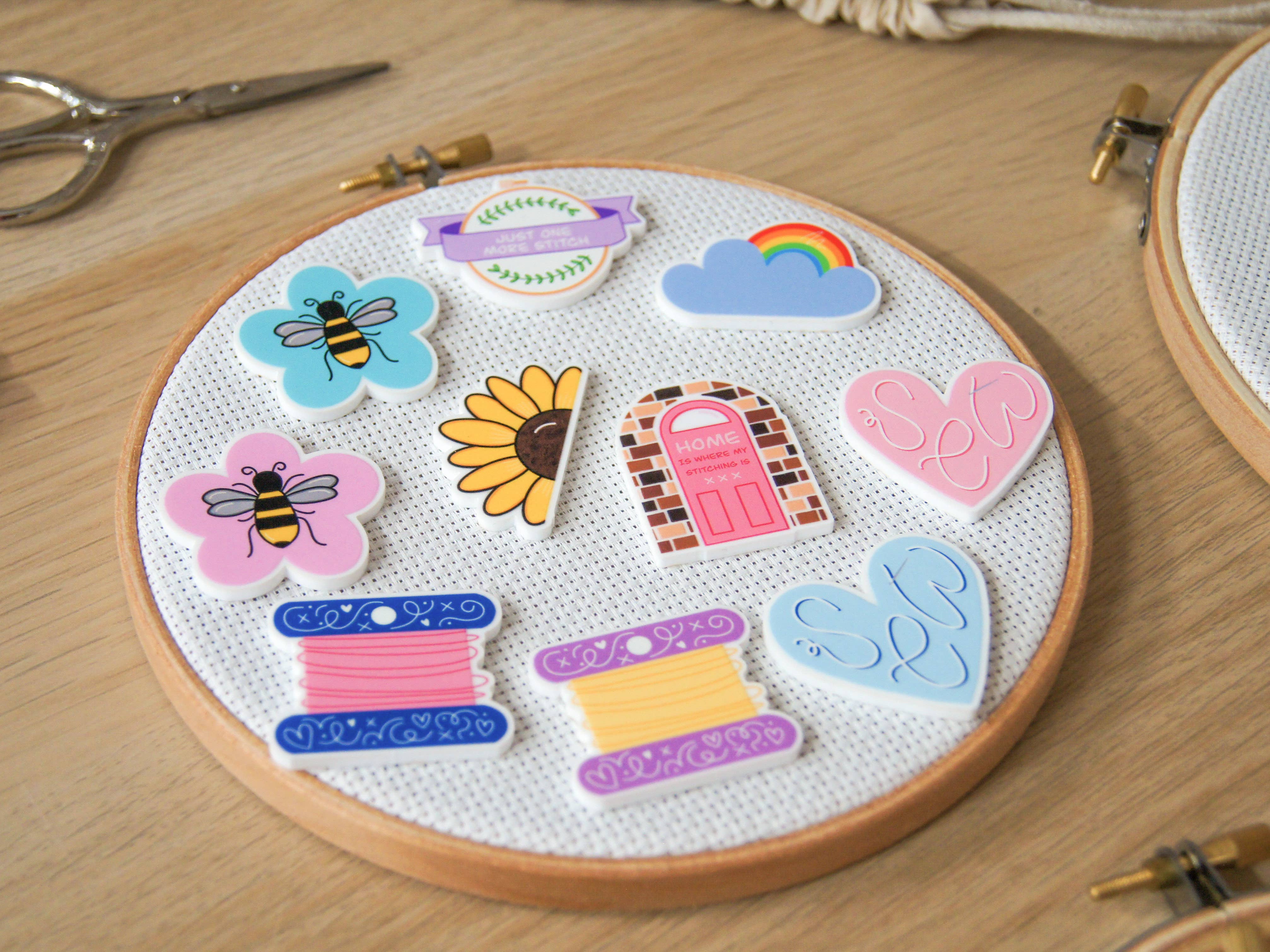 Just One More Stitch Magnetic Needle Minder - Sew Sophie Crafts
