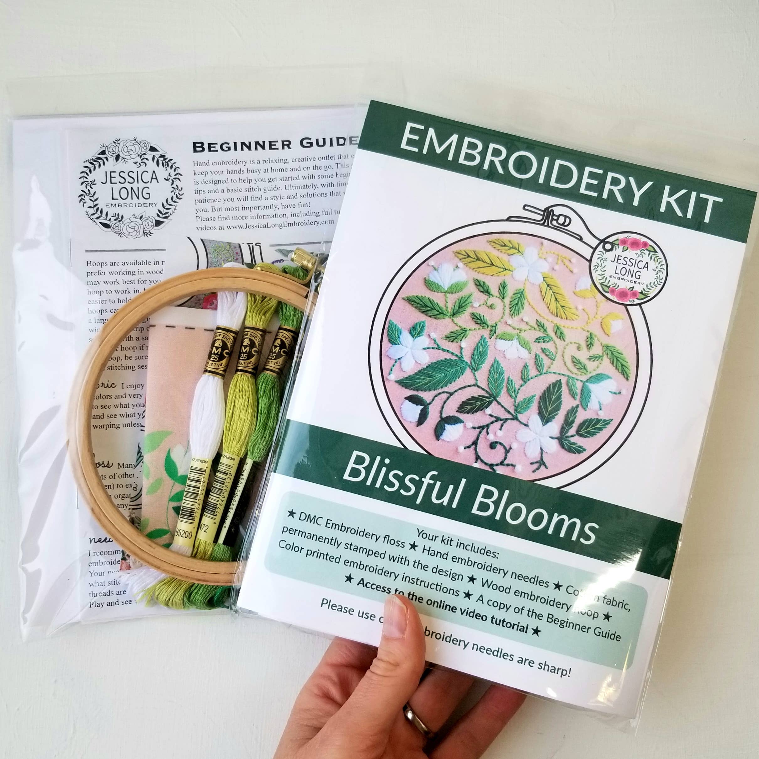 Blissful BloomsEmbroidery Kit - Jessica Long Embroidery