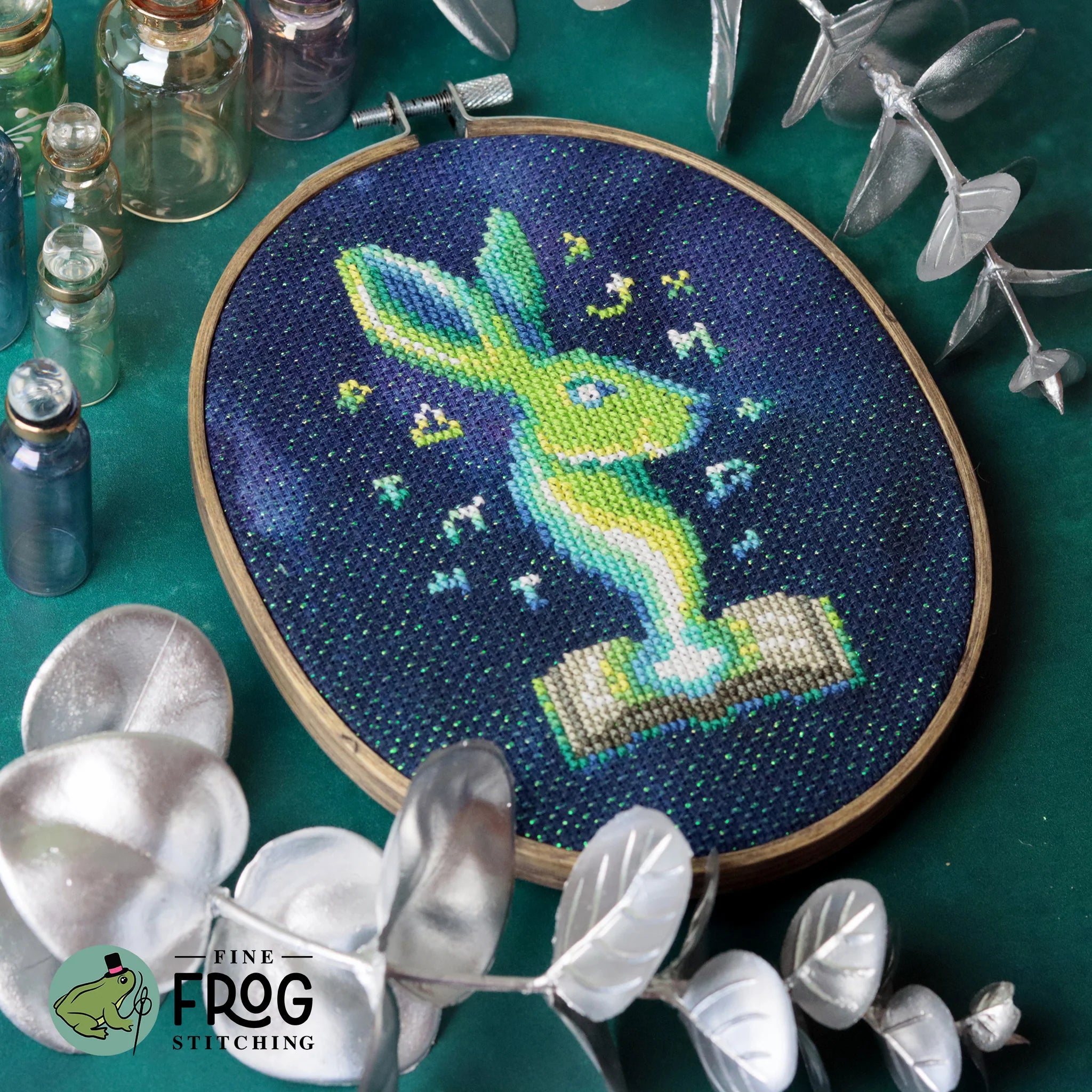 Hare of Glyphs - Fine Frog Stitching - Cross Stitch Pattern