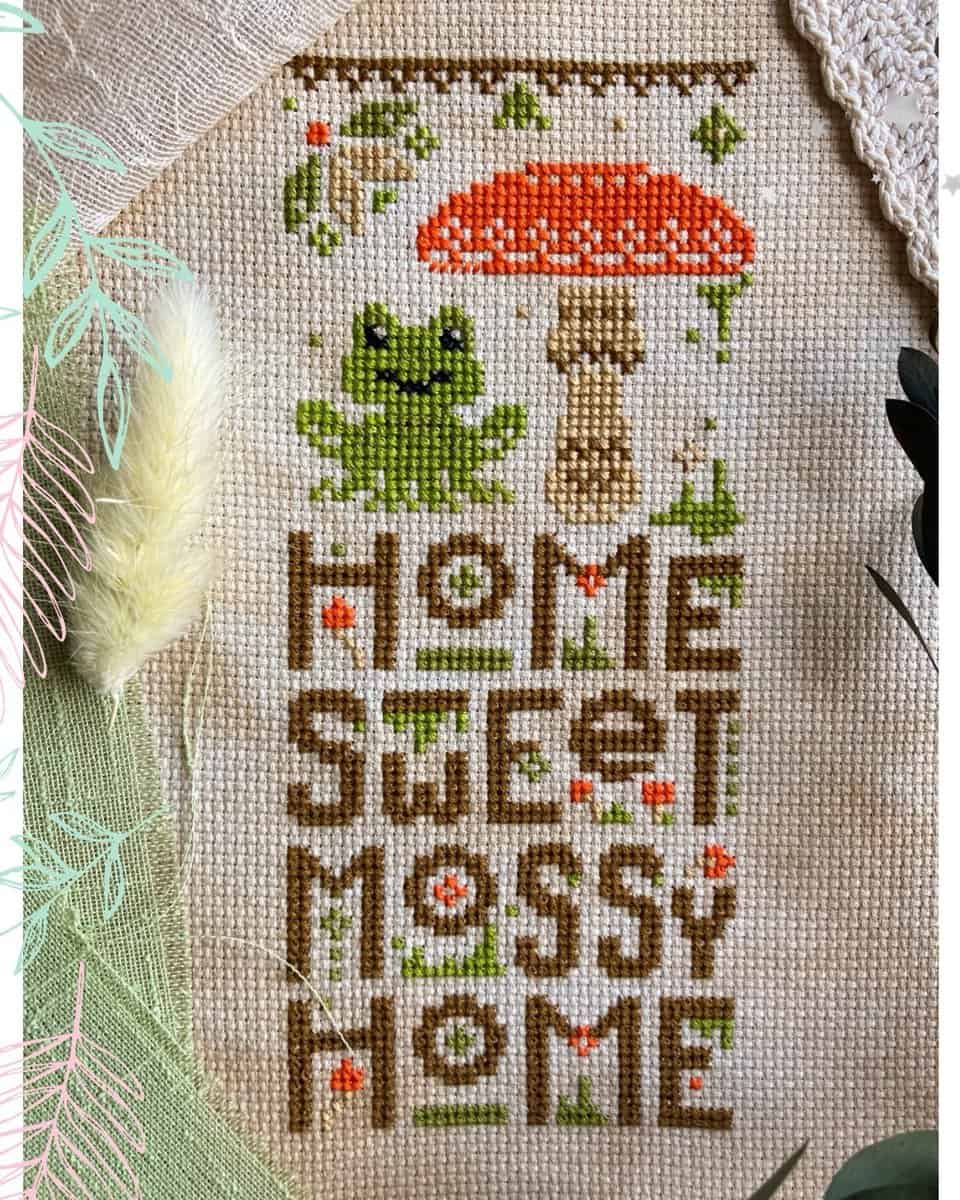 Sweet Mossy Home - Quaternion Creations - Cross Stitch Pattern