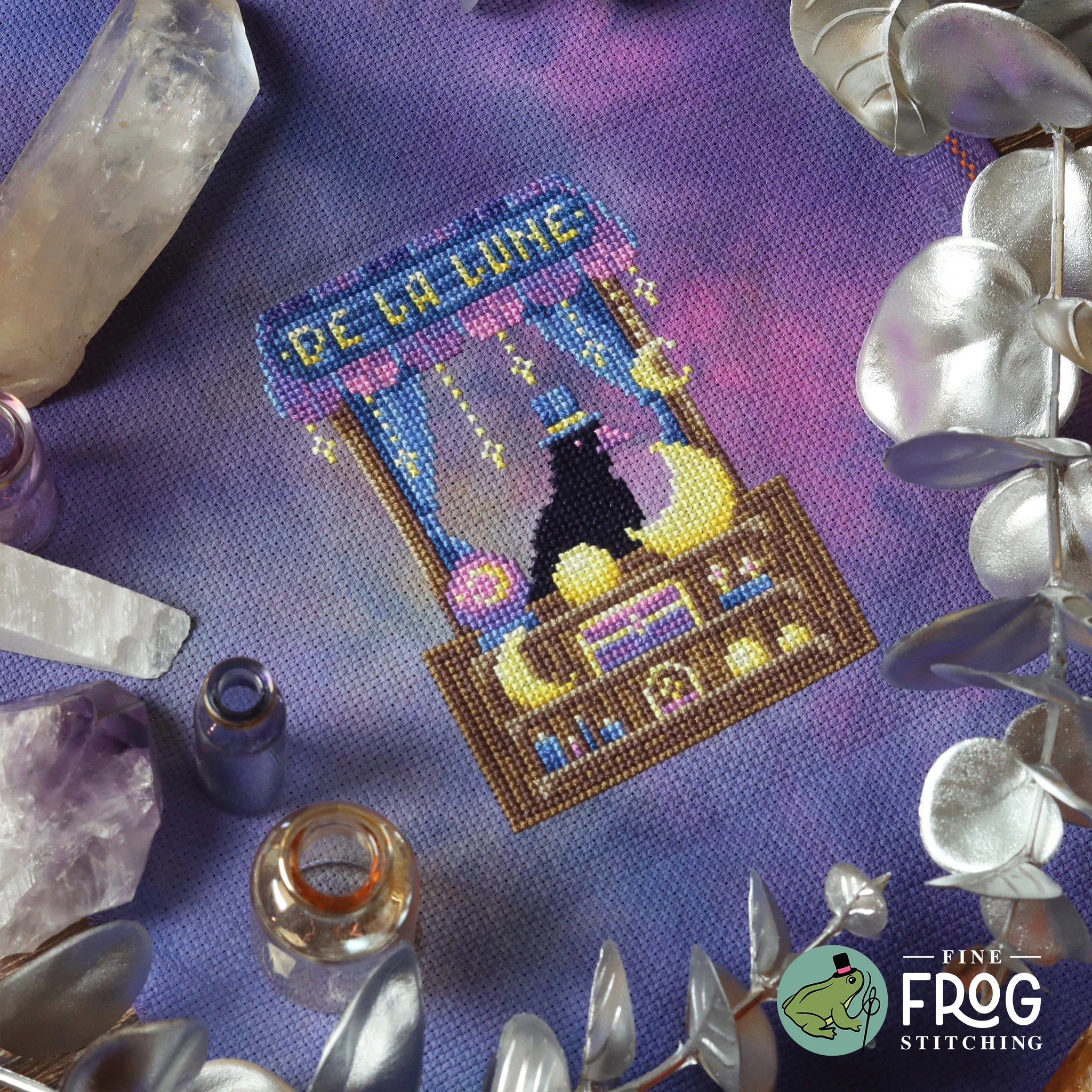Moon Merchant Crow - Fine Frog Stitching - Cross Stitch Pattern