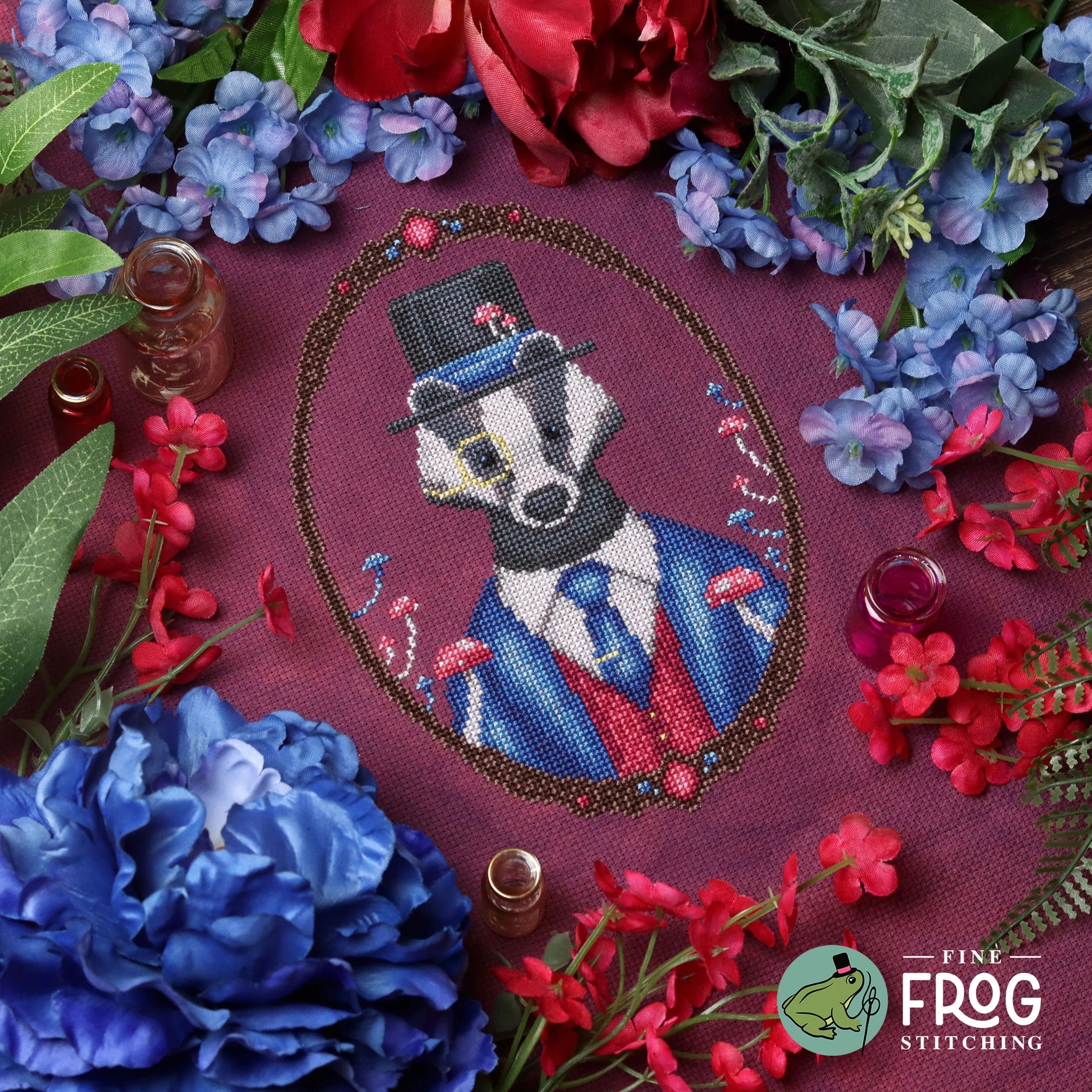 Badger Gentleman - Fine Frog Stitching - Cross Stitch Pattern [Needlework Marketplace 2024]