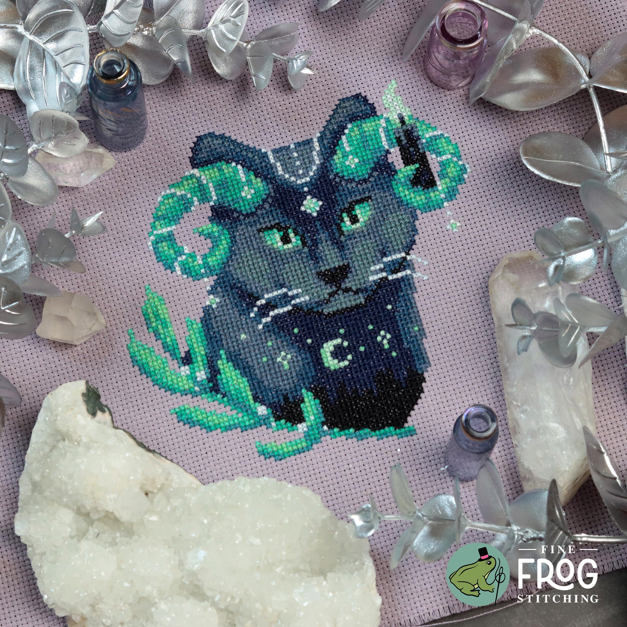 Night Guide Cat - Fine Frog Stitching - Cross Stitch Pattern [Needlework Marketplace 2024]