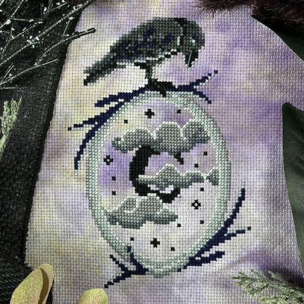 Moonlit Mirror - The Stitch Crypt - Cross Stitch Pattern [Needlework Marketplace 2024]