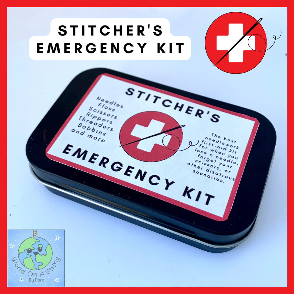 Stitcher's Emergency Kit - World on a String by Dara - Cross Stitch No ...