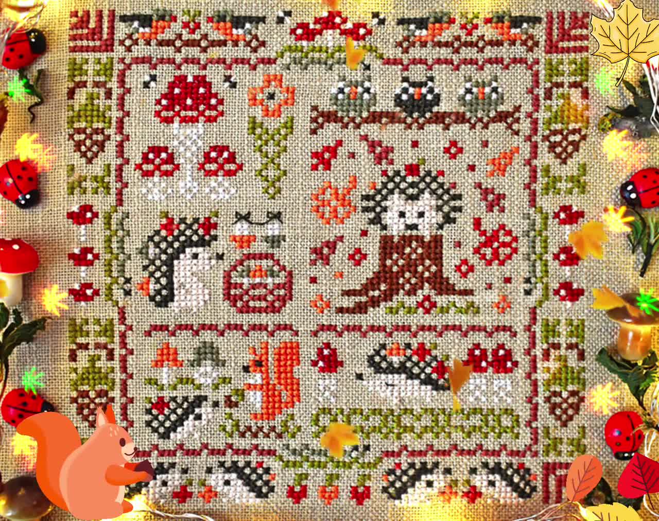 The World of Hedgehogs - Stitchy Princess - Cross Stitch Pattern