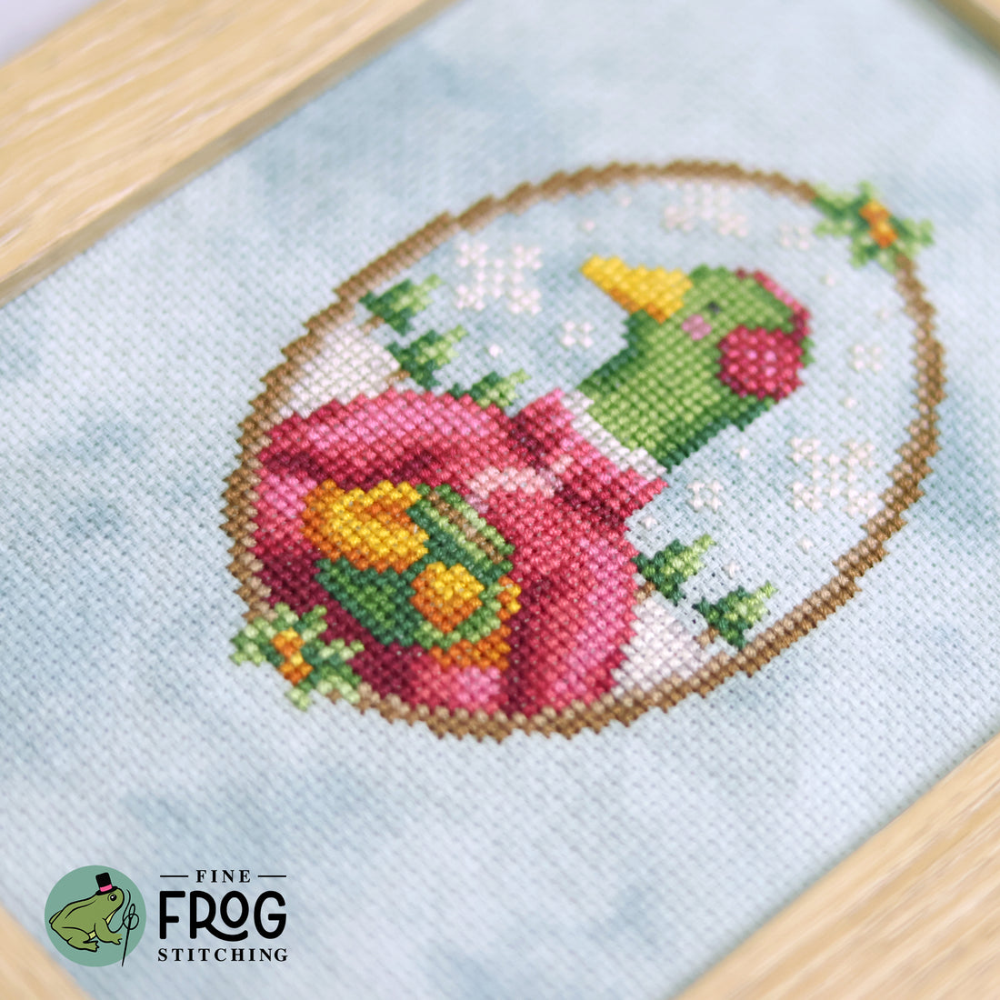 Hot Cocoa Duck - Fine Frog Stitching - Cross Stitch Pattern