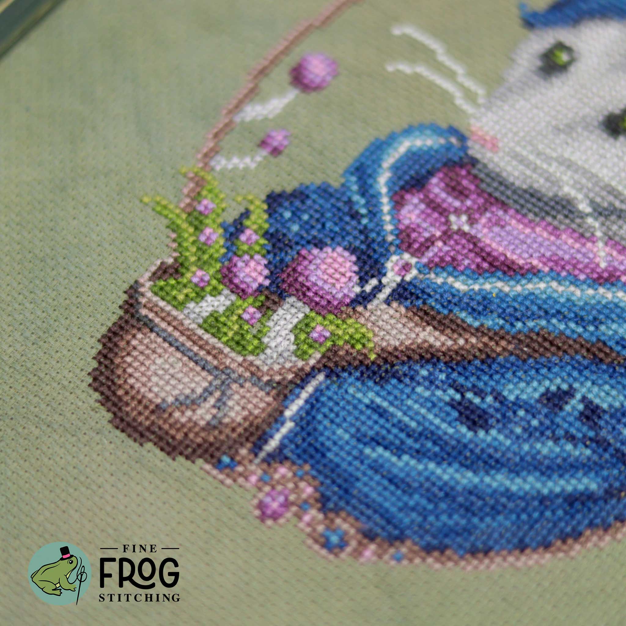 Opossum Forager - Fine Frog Stitching - Cross Stitch Pattern [Nashville 2026]