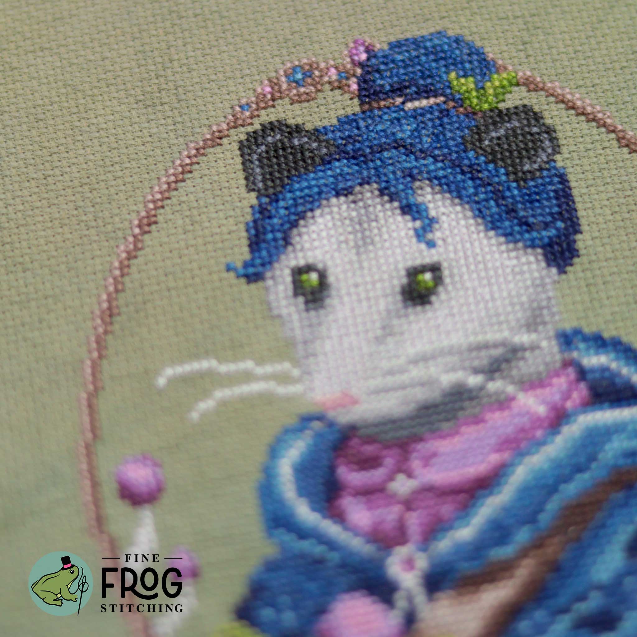 Opossum Forager - Fine Frog Stitching - Cross Stitch Pattern [Nashville 2026]