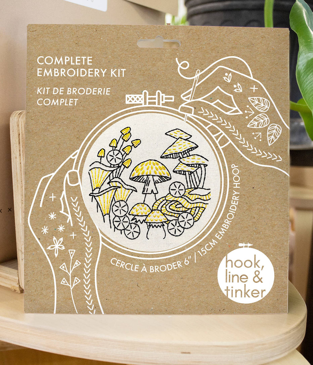 Mushrooms Embroidery Kit - Hook, Line, & Tinker