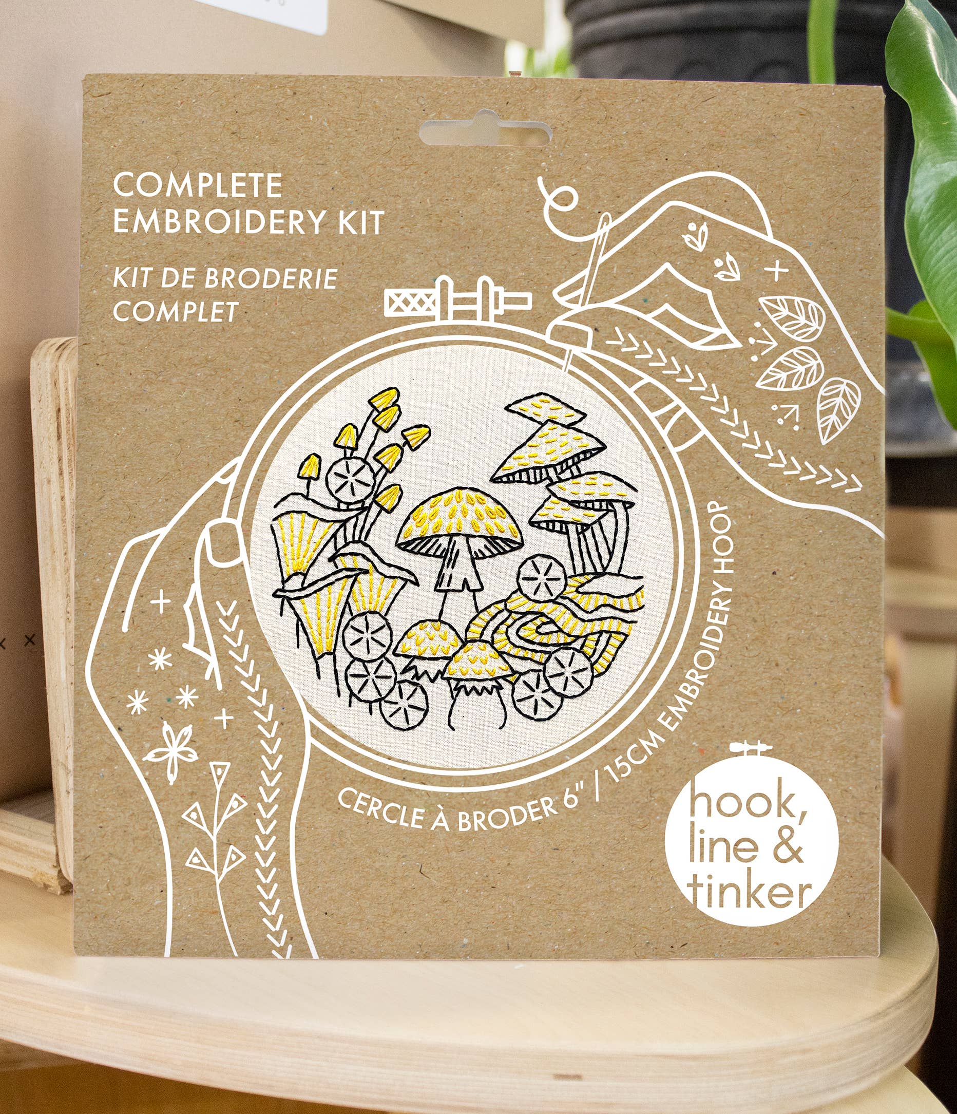 Mushrooms Embroidery Kit - Hook, Line, & Tinker