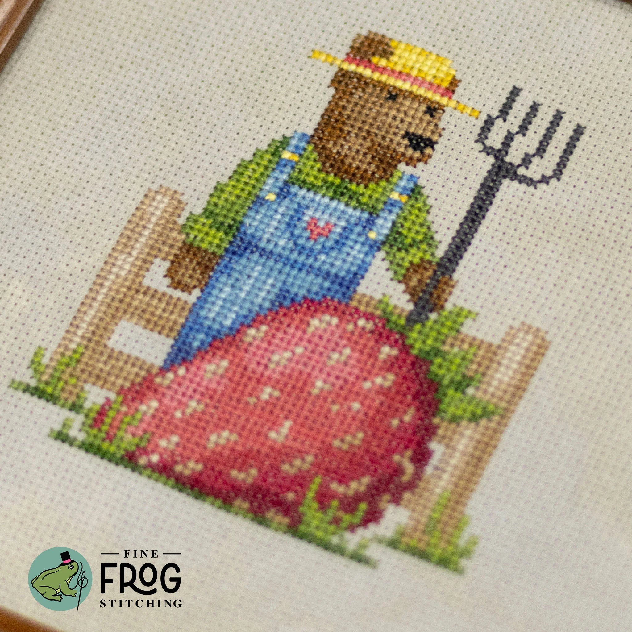 Strawberry Farmer - Fine Frog Stitching - Cross Stitch Pattern [Nashville 2026]