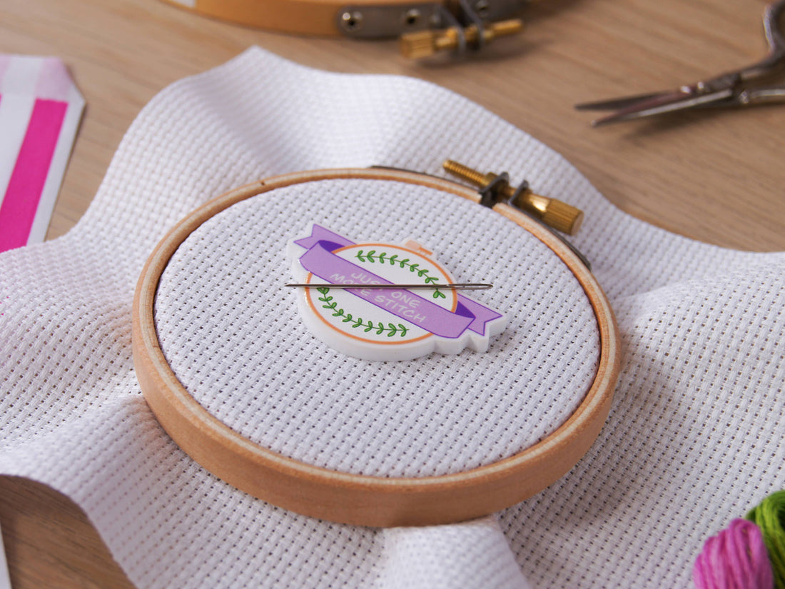 Just One More Stitch Magnetic Needle Minder - Sew Sophie Crafts