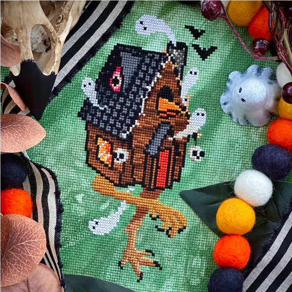 Baba Yaga's Hut - The Stitch Crypt - Cross Stitch Pattern [Needlework Marketplace 2024]