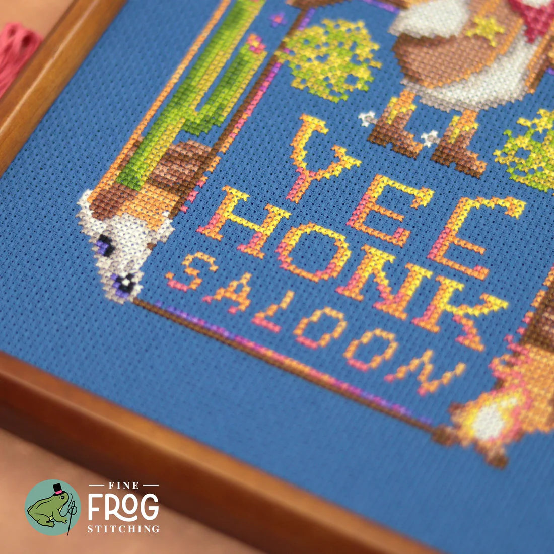 Yee Honk Saloon - Fine Frog Stitching - Cross Stitch Pattern [Nashville 2026]