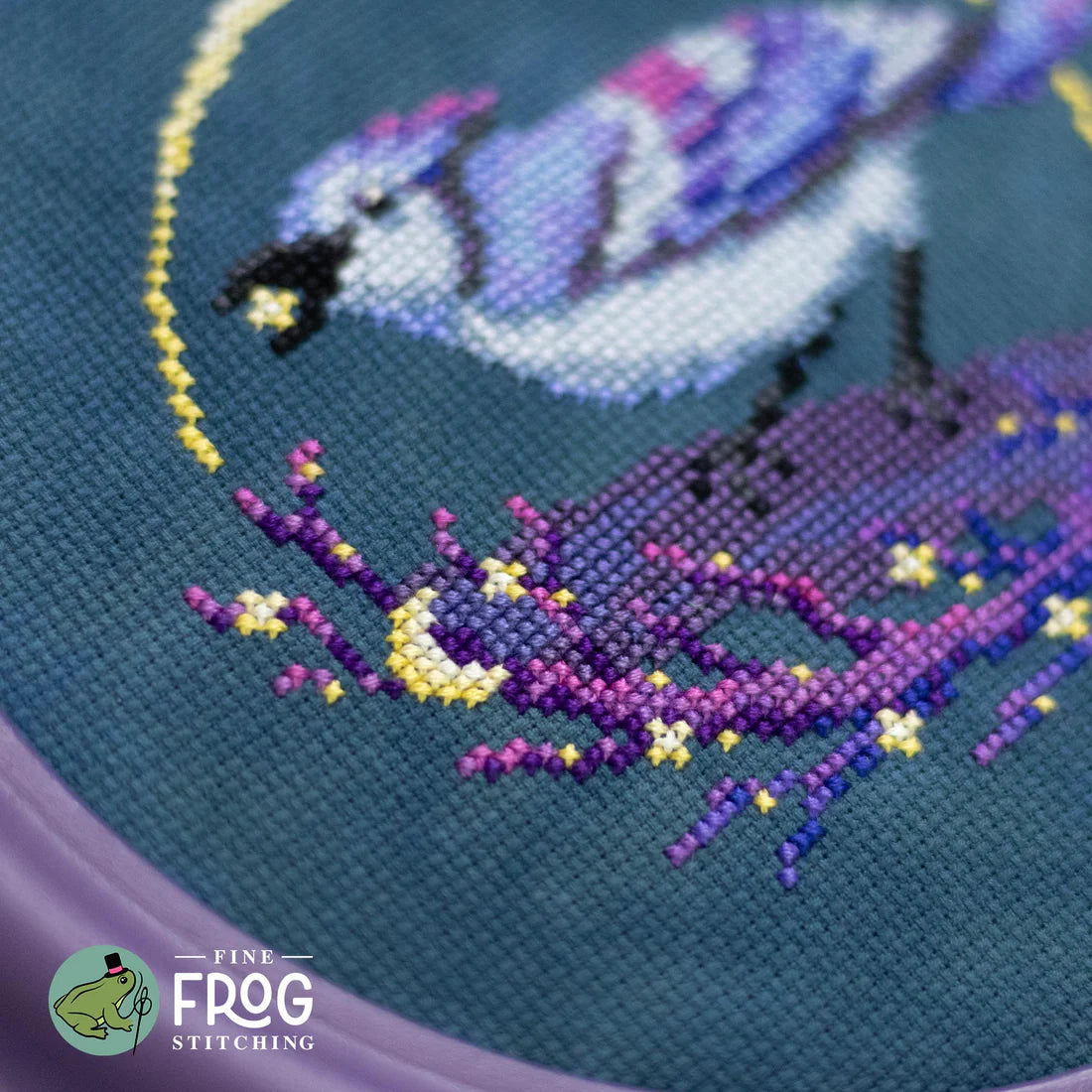 Bluejay Star Picker - Fine Frog Stitching - Cross Stitch Pattern [Nashville 2026]