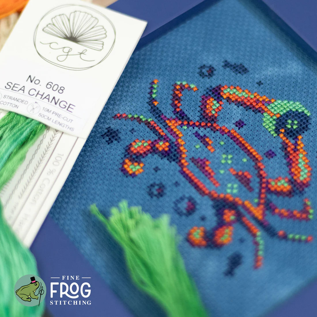 Crescent Crab (XStitch the Rainbow) - Fine Frog Stitching - Cross Stitch Pattern [Nashville 2026]