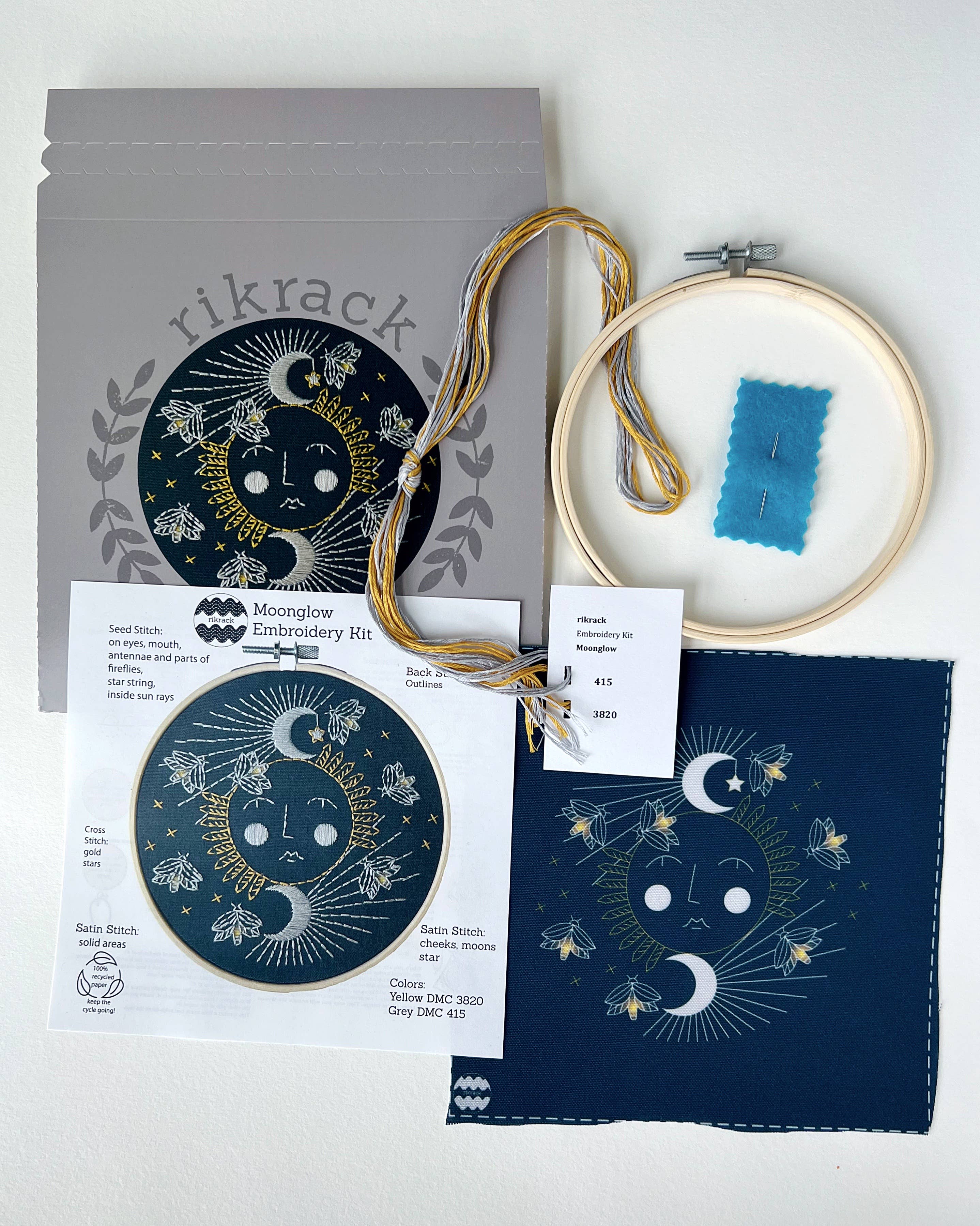 Reader Embroidery Kit - Rikrack