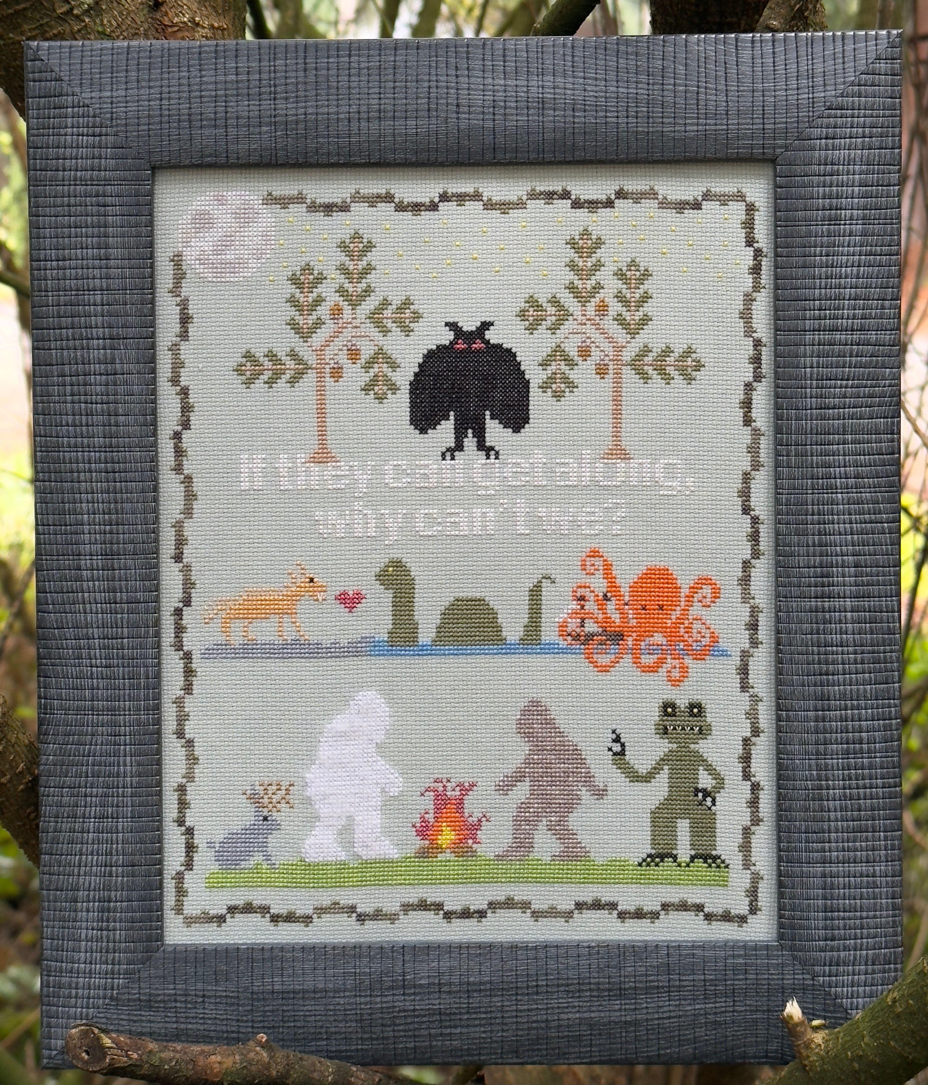 Cryptids Sampler - SamBrie Stitches [Nashville 2025 Release] - Cross Stitch Pattern