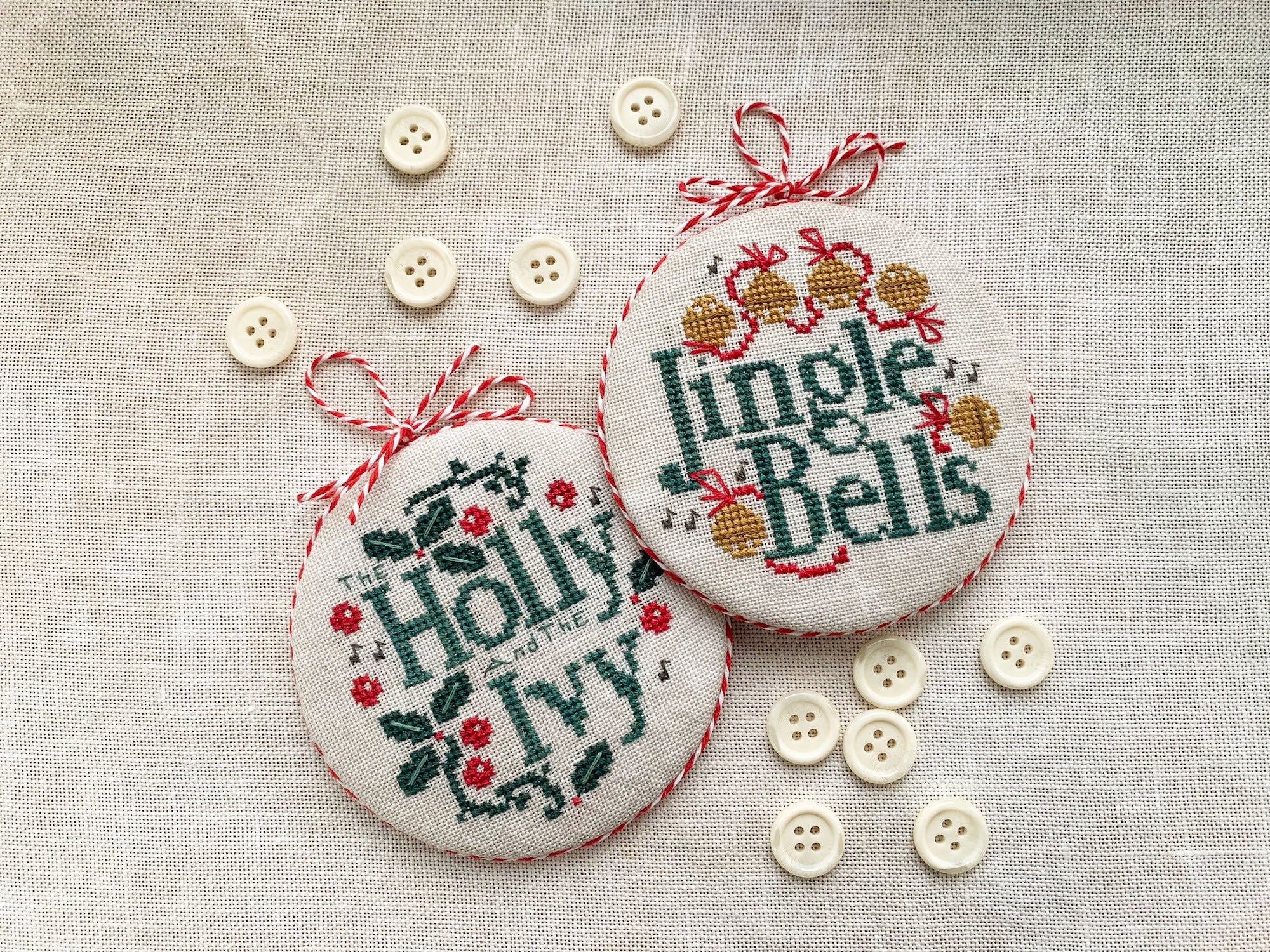 Joyful Christmas Ornaments 2026 - Stitches by Ethel - Cross Stitch Pattern [Needlework Marketplace 2026]