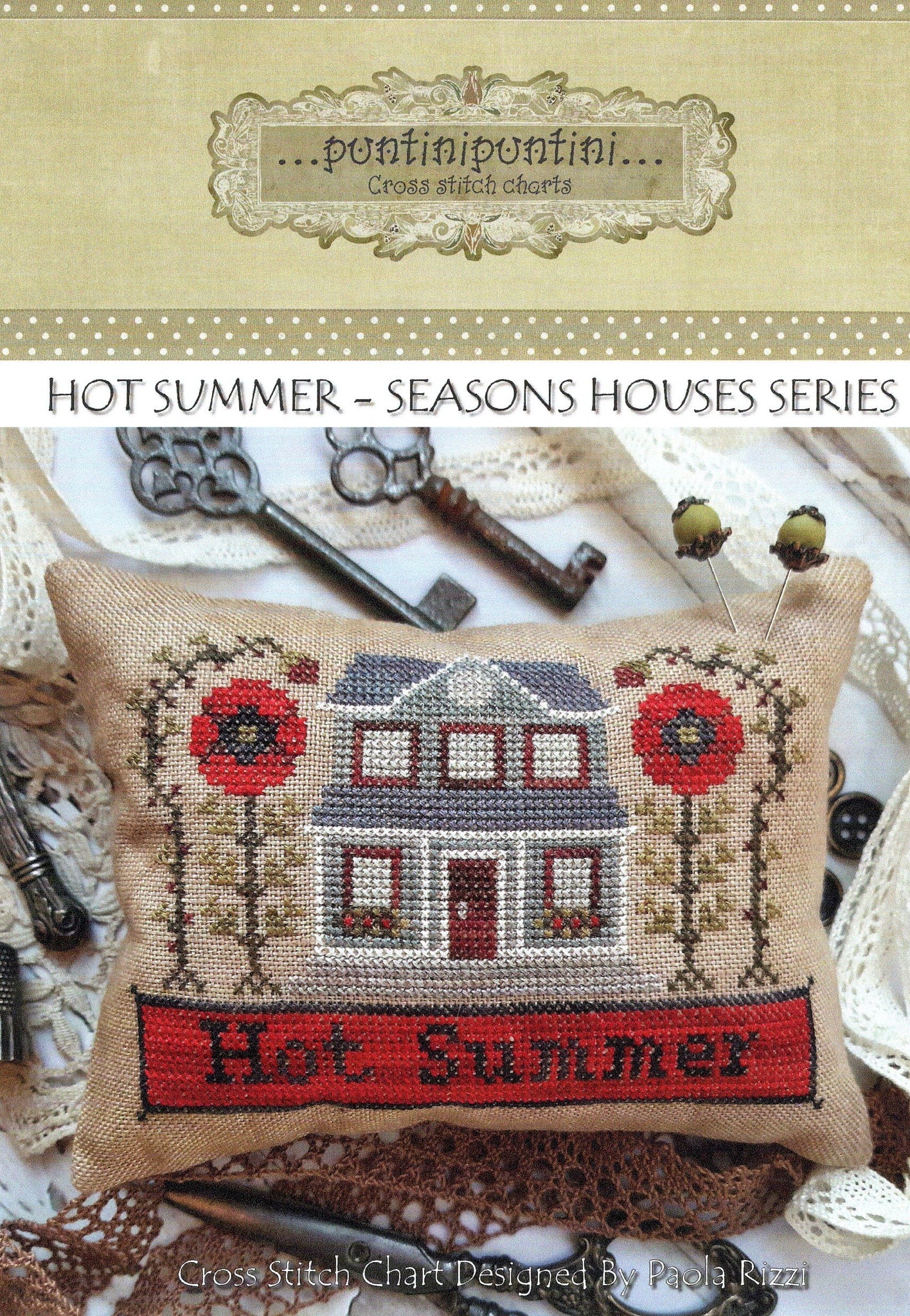 Hot Summer (Seasons Houses Series) - PuntiniPuntini - Cross Stitch Pattern