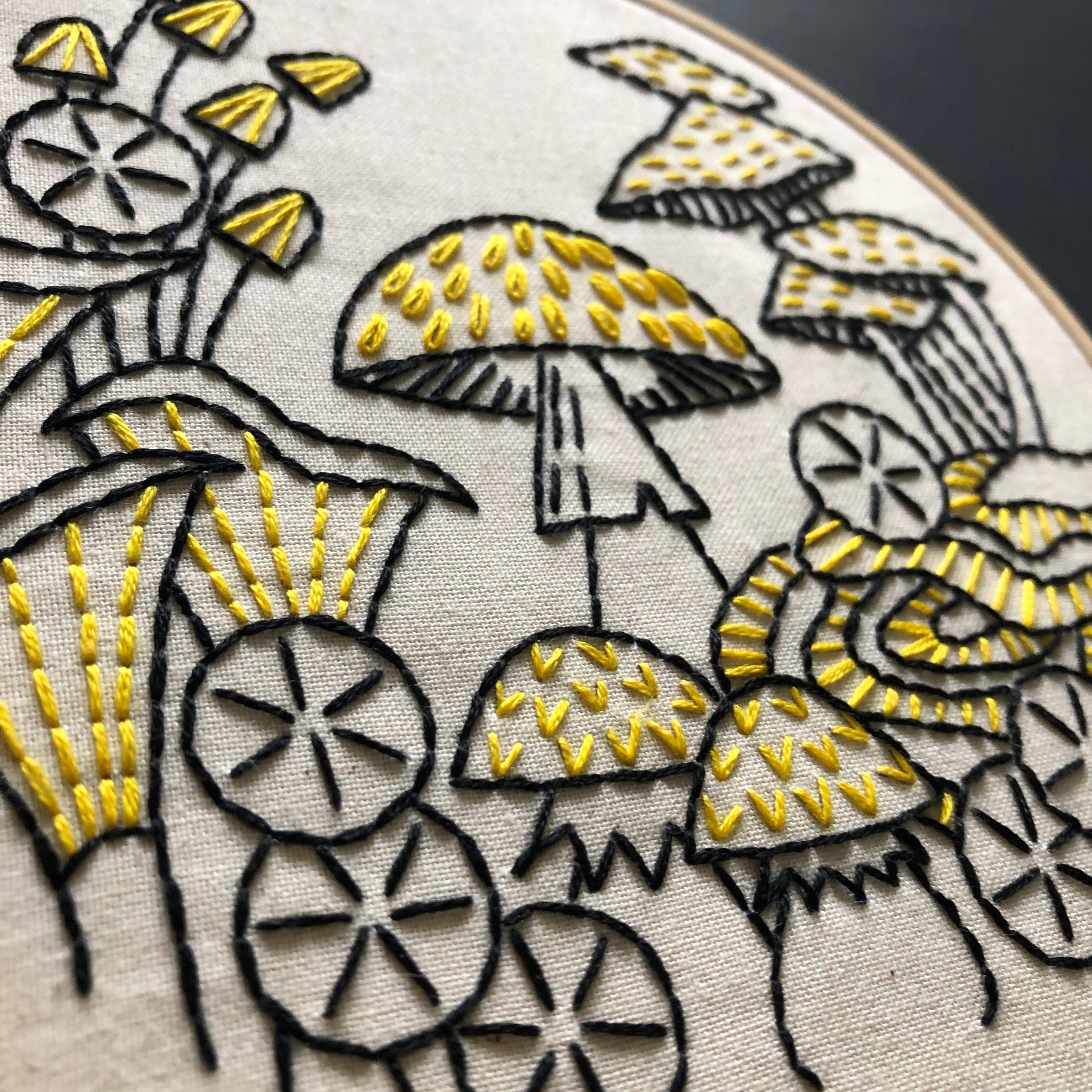 Mushrooms Embroidery Kit - Hook, Line, & Tinker