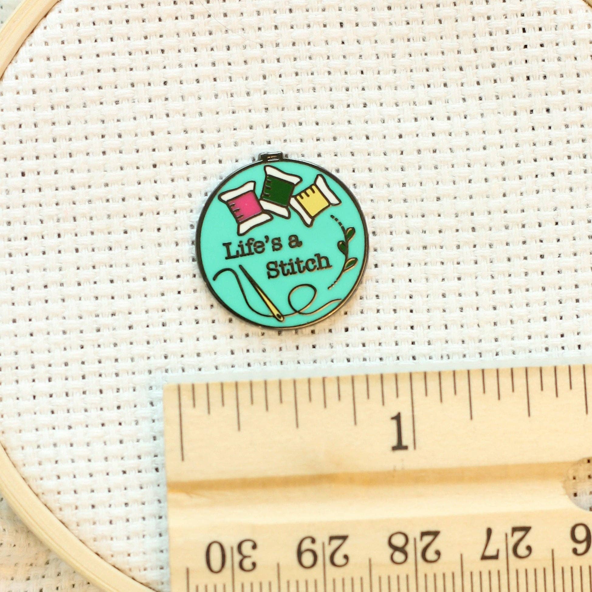 Life's a Stitch Magnetic Needle Minder - Snarky Crafter Designs
