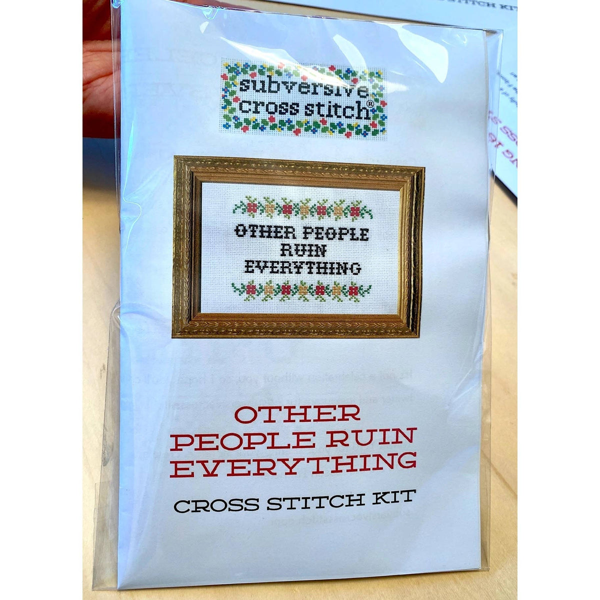 Any Room Can Be A Panic Room Deluxe Cross Stitch Kit - Subversive Cross Stitch